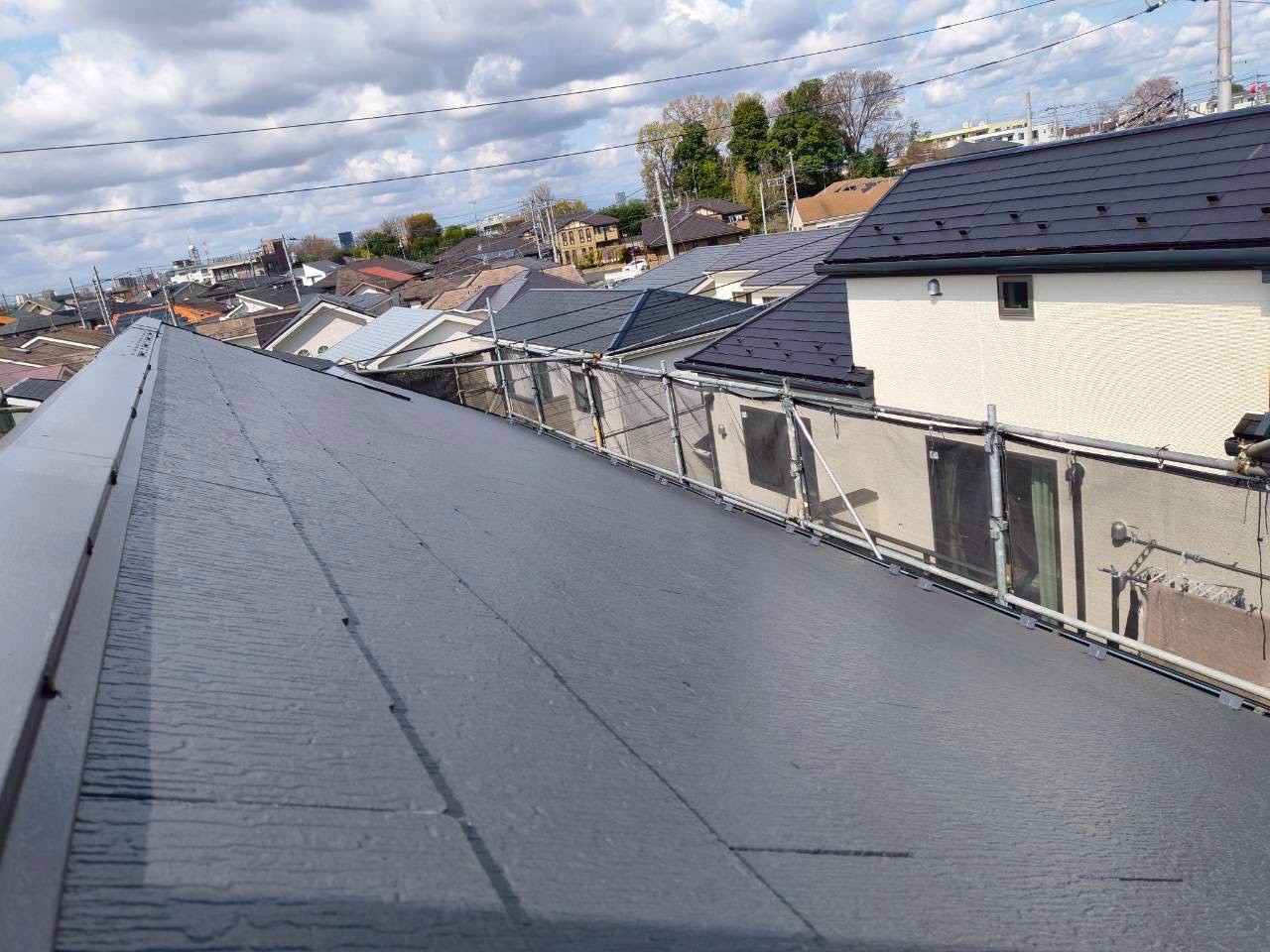 艶が復活したスレート屋根